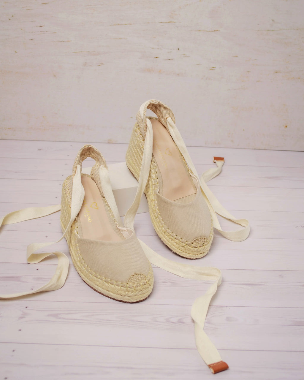 Par de espadrilles Mireya beige