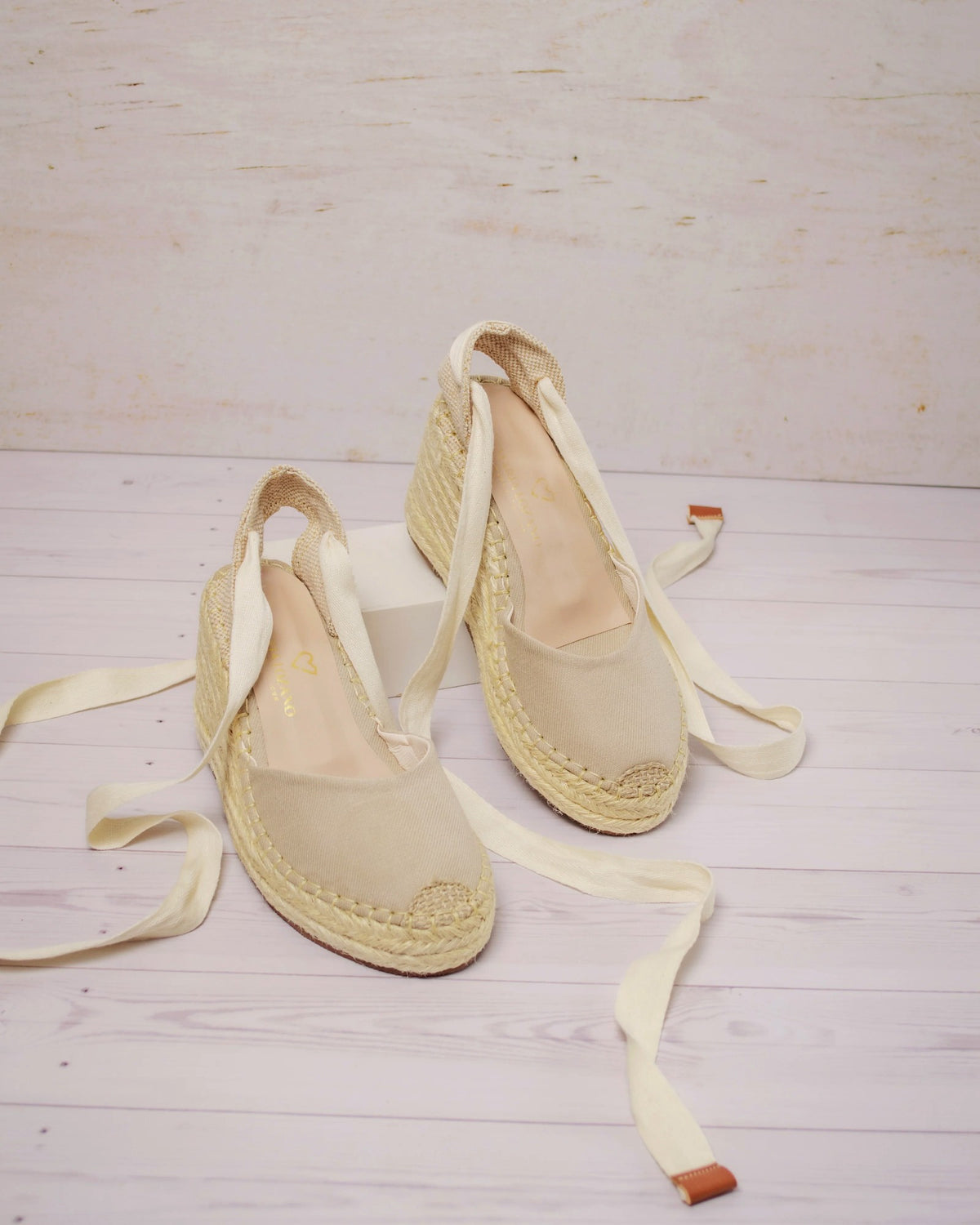 Par de espadrilles Mireya beige